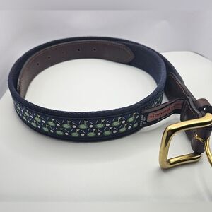 Vineyard Vine Golf Themed Belt Navy Size 34